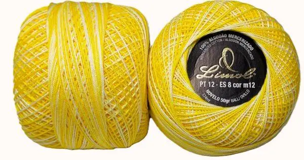 Crochet Blanc Mercerie Portugaise Coton Limol mercerisé multicolore PT12 - 50 g