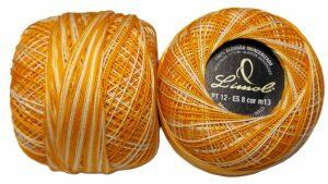 Crochet Blanc Mercerie Portugaise Coton Limol mercerisé multicolore PT12 - 50 g