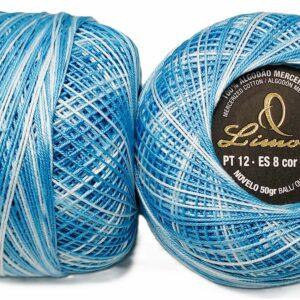 Crochet Blanc Mercerie Portugaise Coton Limol mercerisé multicolore PT12 - 50 g