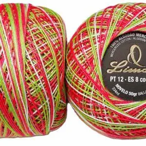 Crochet Blanc Mercerie Portugaise Coton Limol mercerisé multicolore PT12 - 50 g