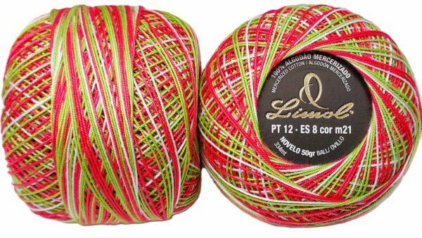 Crochet Blanc Mercerie Portugaise Coton Limol mercerisé multicolore PT12 - 50 g