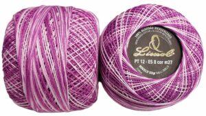 Crochet Blanc Mercerie Portugaise Coton Limol mercerisé multicolore PT12 - 50 g