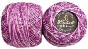 Crochet Blanc Mercerie Portugaise Coton Limol mercerisé multicolore PT12 - 50 g