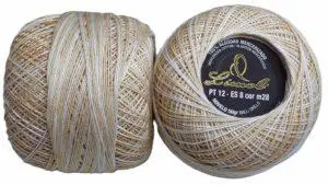 Crochet Blanc Mercerie Portugaise Coton Limol mercerisé multicolore PT12 - 50 g