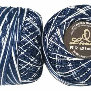 Crochet Blanc Mercerie Portugaise Coton Limol mercerisé multicolore PT12 - 50 g