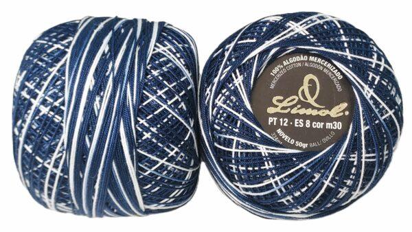 Crochet Blanc Mercerie Portugaise Coton Limol mercerisé multicolore PT12 - 50 g