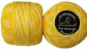 Crochet Blanc Mercerie Portugaise Coton Limol mercerisé multicolore PT12 - 50 g