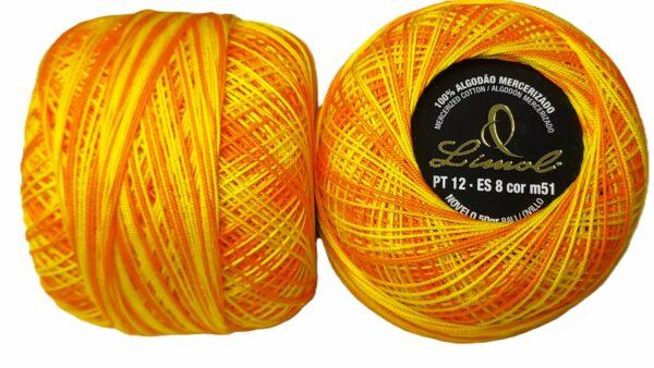 Crochet Blanc Mercerie Portugaise Coton Limol mercerisé multicolore PT12 - 50 g