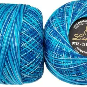 Crochet Blanc Mercerie Portugaise Coton Limol mercerisé multicolore PT12 - 50 g