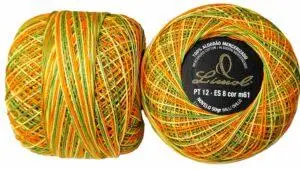 Crochet Blanc Mercerie Portugaise Coton Limol mercerisé multicolore PT12 - 50 g