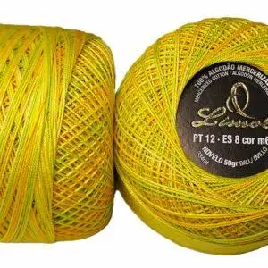 Crochet Blanc Mercerie Portugaise Coton Limol mercerisé multicolore PT12 - 50 g