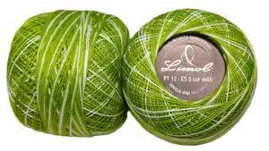 Crochet Blanc Mercerie Portugaise Coton Limol mercerisé multicolore PT12 - 50 g