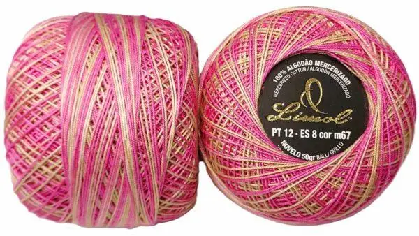 Crochet Blanc Mercerie Portugaise Coton Limol mercerisé multicolore PT12 - 50 g