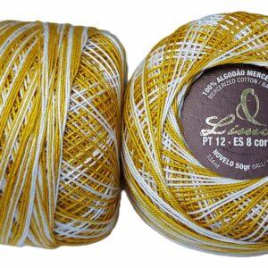 Crochet Blanc Mercerie Portugaise Coton Limol mercerisé multicolore PT12 - 50 g