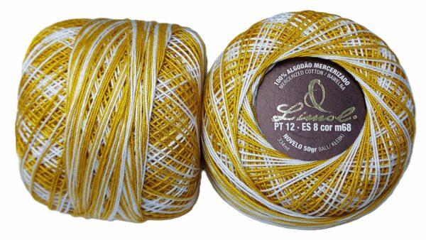 Crochet Blanc Mercerie Portugaise Coton Limol mercerisé multicolore PT12 - 50 g