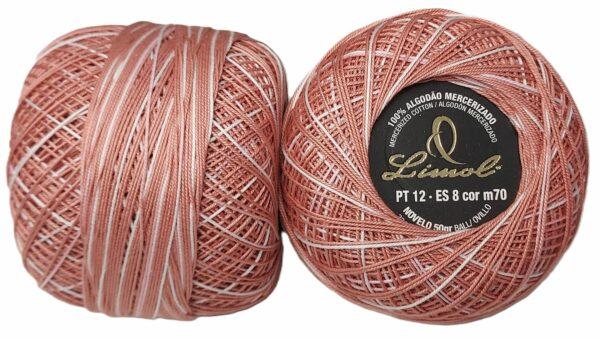 Crochet Blanc Mercerie Portugaise Coton Limol mercerisé multicolore PT12 - 50 g