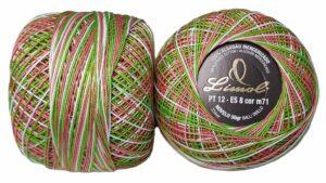 Crochet Blanc Mercerie Portugaise Coton Limol mercerisé multicolore PT12 - 50 g