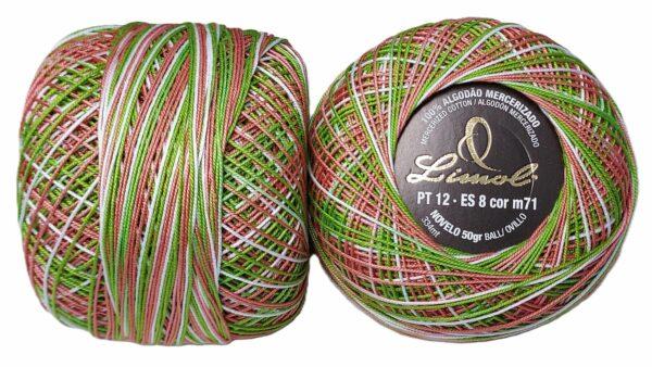 Crochet Blanc Mercerie Portugaise Coton Limol mercerisé multicolore PT12 - 50 g