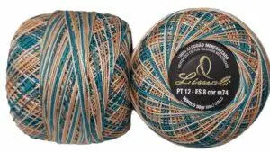 Crochet Blanc Mercerie Portugaise Coton Limol mercerisé multicolore PT12 - 50 g