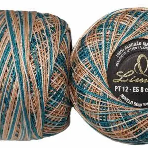 Crochet Blanc Mercerie Portugaise Coton Limol mercerisé multicolore PT12 - 50 g