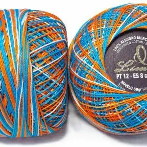 Crochet Blanc Mercerie Portugaise Coton Limol mercerisé multicolore PT12 - 50 g