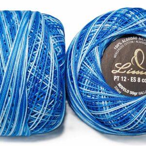 Crochet Blanc Mercerie Portugaise Coton Limol mercerisé multicolore PT12 - 50 g