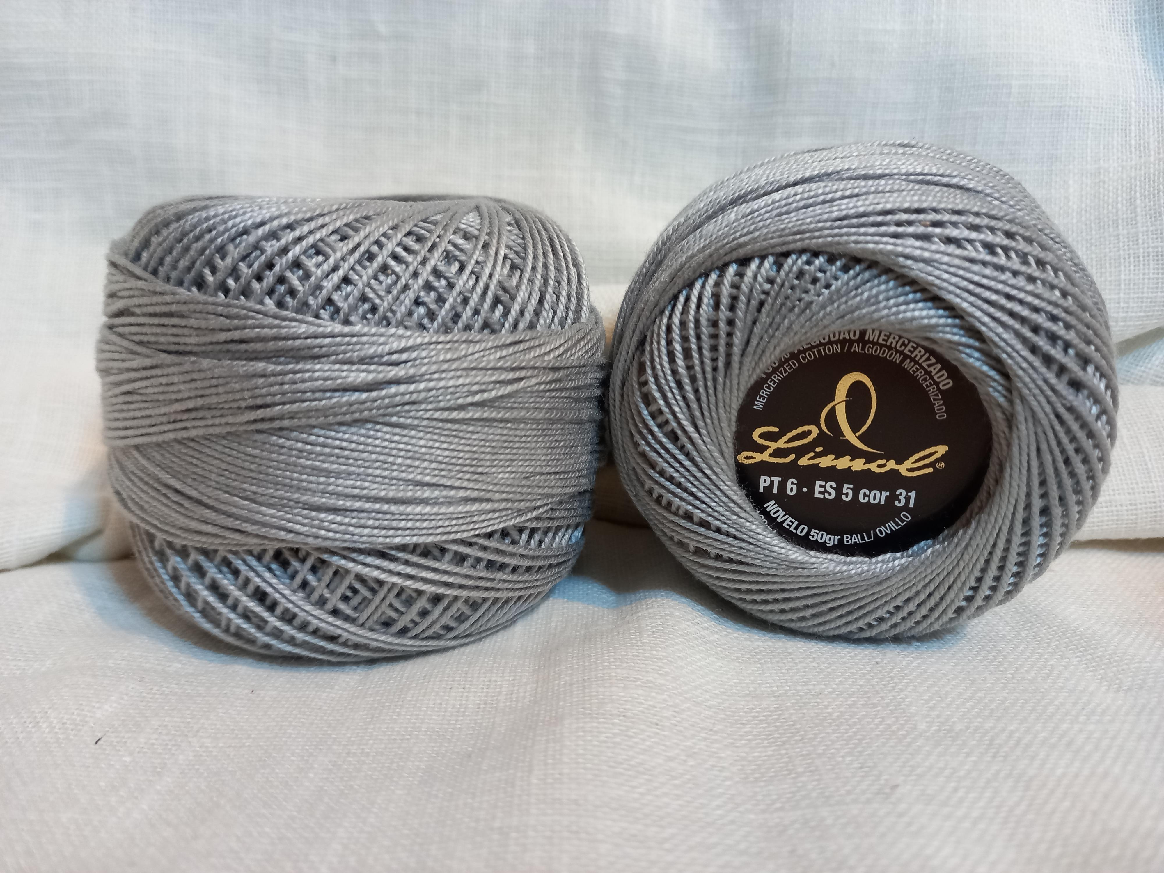 Crochet Blanc Mercerie portugaise Coton mercerisé amigurumi Limol 50 g