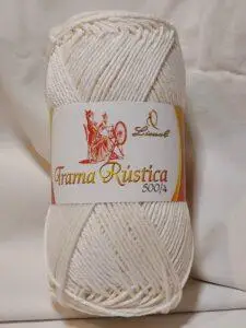 CROCHET BLANC MERCERIE PORTUGAISE LAINE TRICOT CROCHET TRAMA RUSTICA 500/4