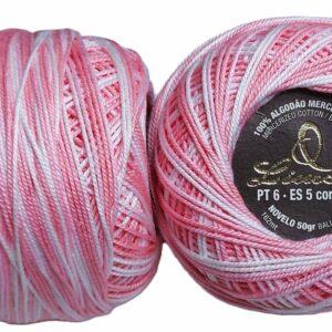 Crochet Blanc Mercerie Portugaise Coton mercerisé multicolore PT6 - 50 g - Limol