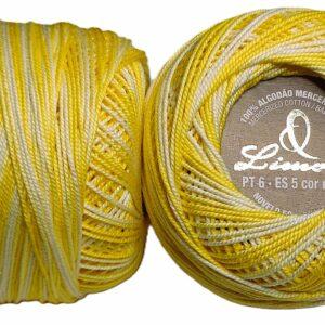 Crochet Blanc Mercerie Portugaise Coton mercerisé multicolore PT6 - 50 g - Limol