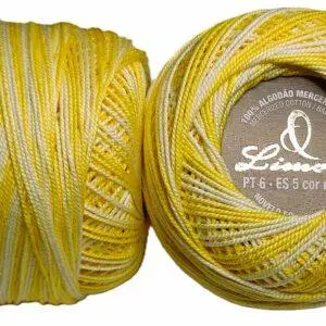 Crochet Blanc Mercerie Portugaise Coton mercerisé multicolore PT6 - 50 g - Limol