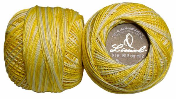 Crochet Blanc Mercerie Portugaise Coton mercerisé multicolore PT6 - 50 g - Limol