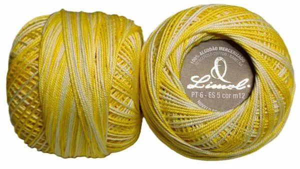 Crochet Blanc Mercerie Portugaise Coton mercerisé multicolore PT6 - 50 g - Limol