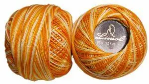 Crochet Blanc Mercerie Portugaise Coton mercerisé multicolore PT6 - 50 g - Limol