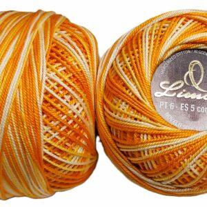 Crochet Blanc Mercerie Portugaise Coton mercerisé multicolore PT6 - 50 g - Limol