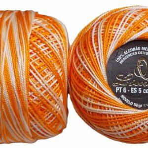 Crochet Blanc Mercerie Portugaise Coton mercerisé multicolore PT6 - 50 g - Limol