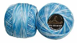 Crochet Blanc Mercerie Portugaise Coton mercerisé multicolore PT6 - 50 g - Limol