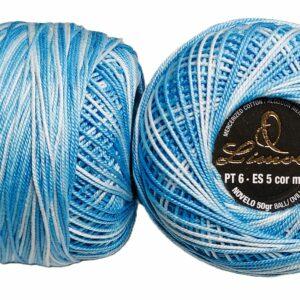 Crochet Blanc Mercerie Portugaise Coton mercerisé multicolore PT6 - 50 g - Limol