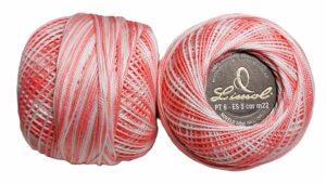 Crochet Blanc Mercerie Portugaise Coton mercerisé multicolore PT6 - 50 g - Limol