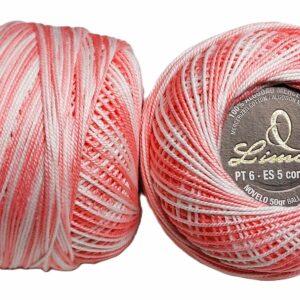 Crochet Blanc Mercerie Portugaise Coton mercerisé multicolore PT6 - 50 g - Limol