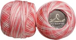 Crochet Blanc Mercerie Portugaise Coton mercerisé multicolore PT6 - 50 g - Limol