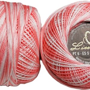 Crochet Blanc Mercerie Portugaise Coton mercerisé multicolore PT6 - 50 g - Limol