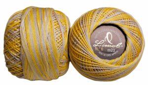 Crochet Blanc Mercerie Portugaise Coton mercerisé multicolore PT6 - 50 g - Limol