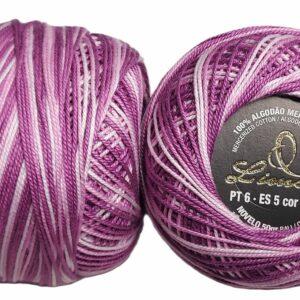 Crochet Blanc Mercerie Portugaise Coton mercerisé multicolore PT6 - 50 g - Limol