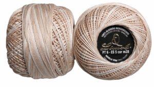 Crochet Blanc Mercerie Portugaise Coton mercerisé multicolore PT6 - 50 g - Limol