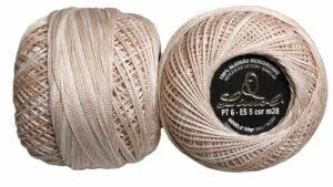 Crochet Blanc Mercerie Portugaise Coton mercerisé multicolore PT6 - 50 g - Limol