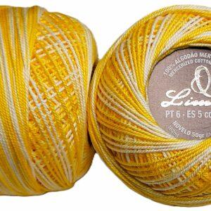 Crochet Blanc Mercerie Portugaise Coton mercerisé multicolore PT6 - 50 g - Limol