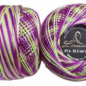 Crochet Blanc Mercerie Portugaise Coton mercerisé multicolore PT6 - 50 g - Limol