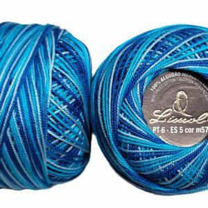 Crochet Blanc Mercerie Portugaise Coton mercerisé multicolore PT6 - 50 g - Limol