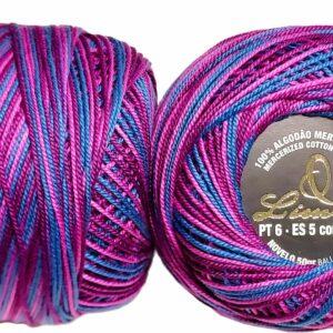 Crochet Blanc Mercerie Portugaise Coton mercerisé multicolore PT6 - 50 g - Limol